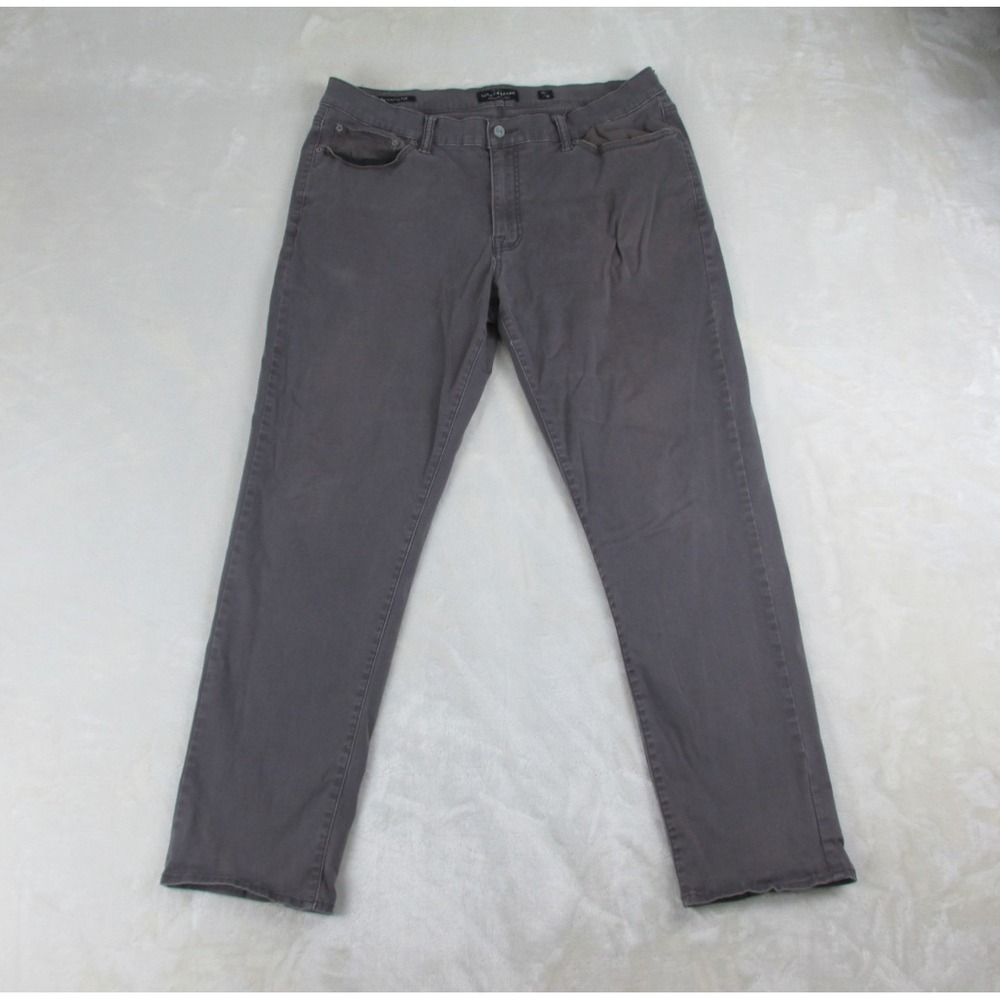 Lucky Brand Pants Mens 38 Gray‎ Denim Jeans 410 Athletic Slim Pockets 38X32*